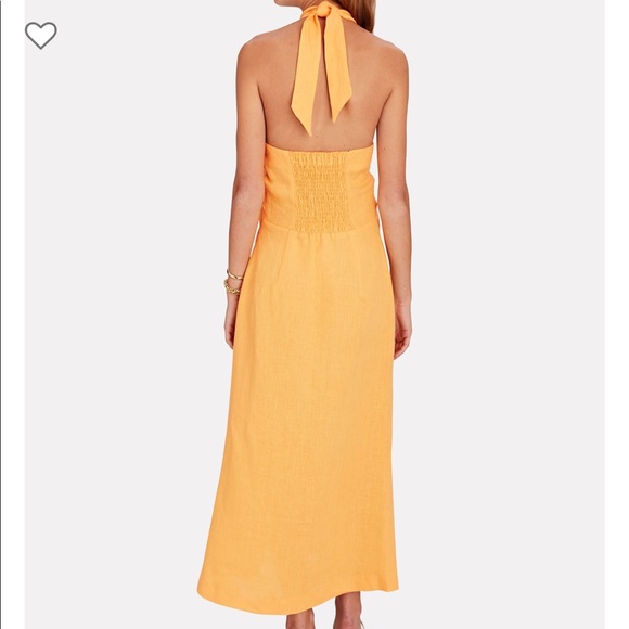 Nanushka Soffio Halter Linen Midi Dress - Picture 3 of 5